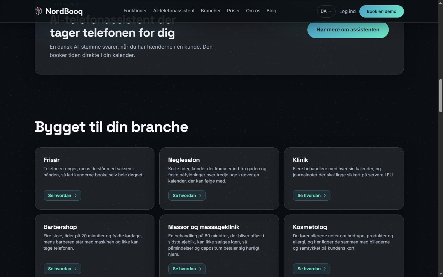 NordBooq AI-telefonassistent